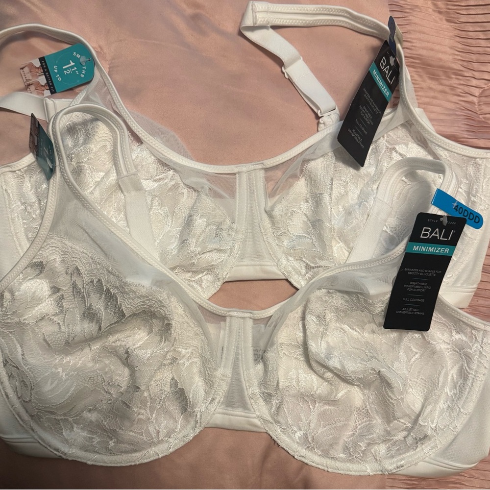 Bali White Lace Full Coverage Bra $30 ea